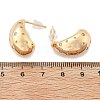 Teardrop Brass Micro Pave Clear Cubic Zirconia Stud Earrings EJEW-K286-07G-01-5