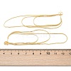 Brass Snake Chains Tassel Dangle Stud Earrings for Women EJEW-H092-11G-3