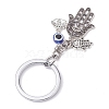 Resin & Tibetan Style Alloy Keychains KEYC-JKC00780-02-4