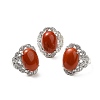 Natural Red Jasper Adjustable Rings RJEW-P043-04P-23-1