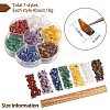 126G 7 Style Chakra Natural Gemstone Chip Beads G-SZ0002-05-2