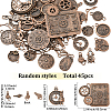 1 Bags Tibetan Style Alloy Pendants FIND-SC0018-06R-2