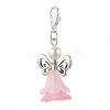 Angel Acrylic & Shell Pearl Pendant Decoration HJEW-TA00275-4