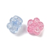 Transparent Crackle Acrylic Beads OACR-B031-21-3