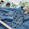 20Pcs 20 Styles Alloy & Brass Snap Buttons BUTT-ME0001-09-4