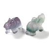 Natural Fluorite Carved Figurines Statues for Home Desktop Decoration DJEW-A015-01D-2