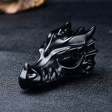 Natural Obsidian Ornament Home Desktop Decoration Craft PW-WG52939-09