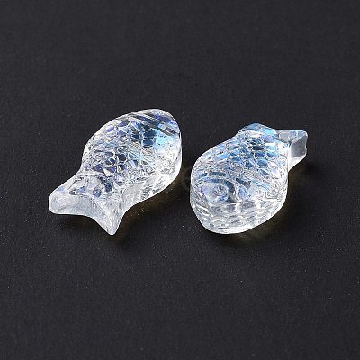 Transparent Electroplate Glass Beads GLAA-I050-10K-1