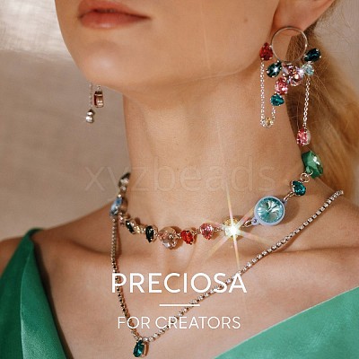 Preciosa® MAXIMA Crystal Sew-On Cups LS-Y-PRC-SD14-20410-G-1