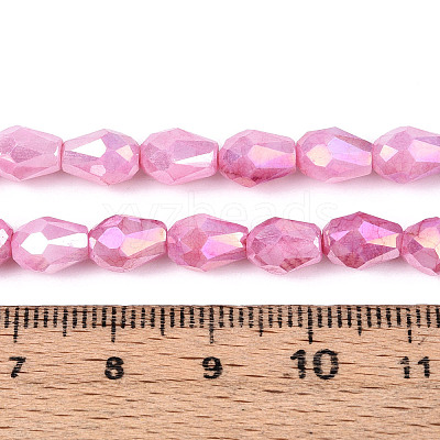 Anti-Tarnish Electroplate Glass Beads Strands GLAA-T025-13A-06-1