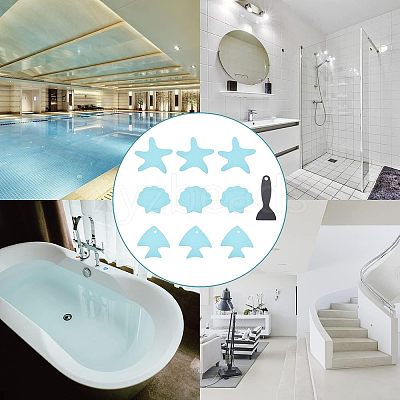 PEVA Adhesive Non-Slip Bathtub Stickers FIND-WH0077-40-1