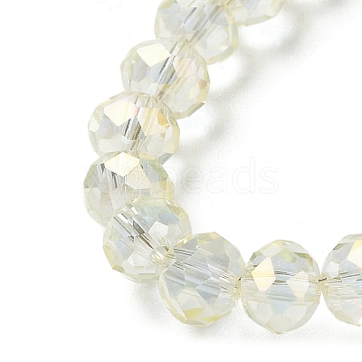 Electroplate Transparent Glass Beads Strands EGLA-A034-T6mm-T16-1
