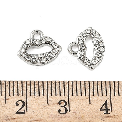 Alloy Rhinestone Pendants LS-ENAM-I073-04P-01-1
