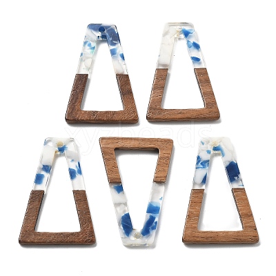 Resin and Walnut Pendants FIND-R051-03B-1