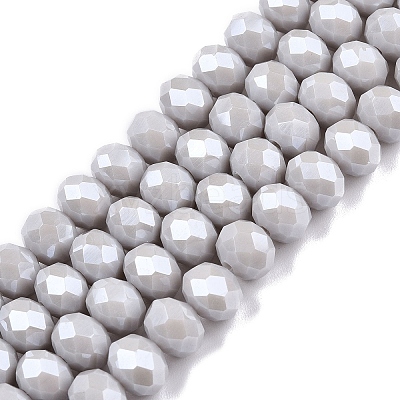 Electroplate Glass Beads Strands LS-EGLA-A044-P8mm-A19-1