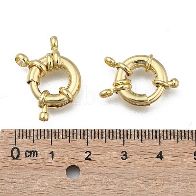 Rack Plating Brass Spring Clasps LS-KK-D399-B-G-NF-1