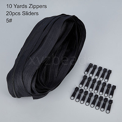 Nylon Invisible Widen Zipper Fastener FIND-BC0001-69B-1