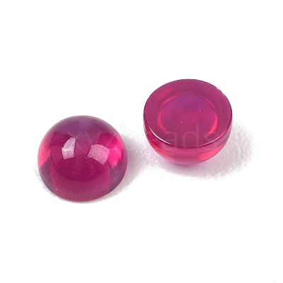 Lab Grown Red Corundum Cabochons G-B166-01A-1