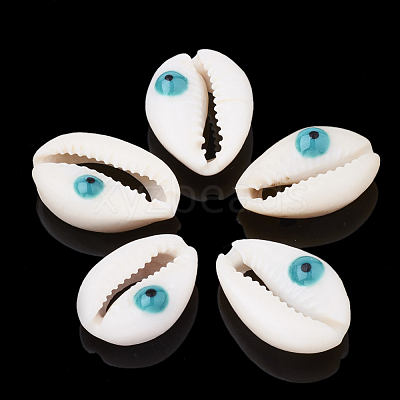 Natural Cowrie Shell Beads X-SHEL-S274-29A-1