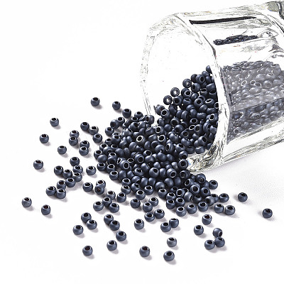 12/0 Grade A Round Glass Seed Beads SEED-Q008-M607-1