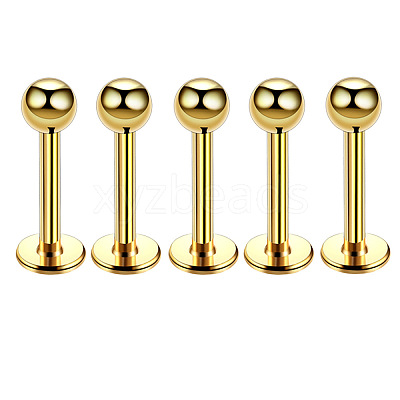 304 Stainless Steel Round Internally Threaded Labrets for Women Men WG9B6EB-23-1