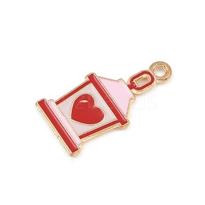 Valentine's Day Alloy Enamel Pendants ENAM-I084-01KCG-17-1
