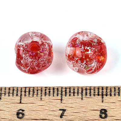Handmade Foil Lampwork Beads FOIL-T007-01C-1