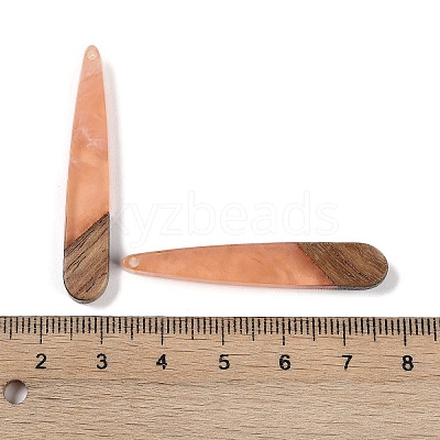 Resin & Wood Pendants WOOD-F015-01B-1