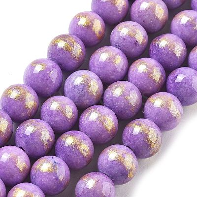 Natural Mashan Jade Beads Strands G-A255-A01-01G-1