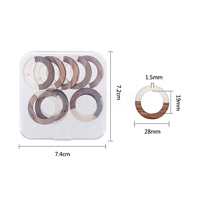 Resin & Wood Pendants RESI-OL0001-10A-1