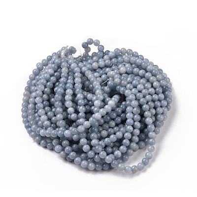 Natural Yellow Jade Beads Strands G-G598-8mm-YXS-18-1