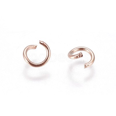 Ion Plating(IP) 304 Stainless Steel Open Jump Rings STAS-L216-07A-RG-1