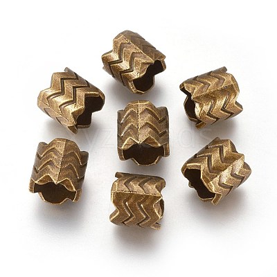 Tibetan Style Alloy Beads TIBEB-60709-AB-FF-1