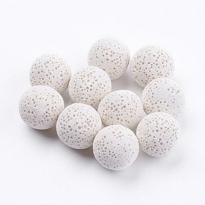 Unwaxed Natural Lava Rock Beads G-I190-16mm-B-1