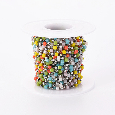 Handmade Acrylic Beaded Chains CHC-S012-001-A03-P-1