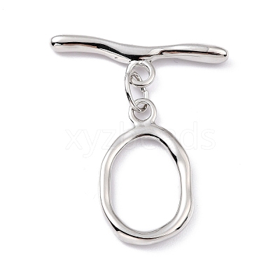 Rack Plating Brass Toggle Clasps X-KK-B036-06P-1