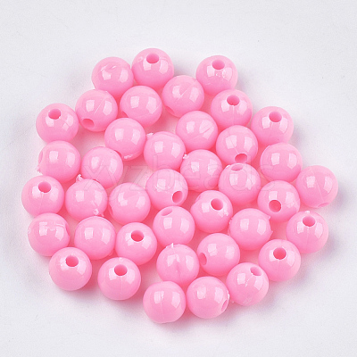 Opaque Plastic Beads KY-T005-6mm-621-1