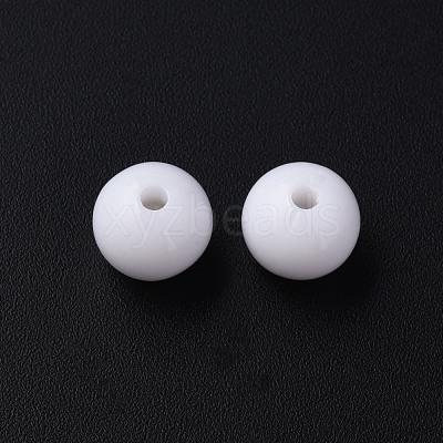Opaque Acrylic Beads MACR-S370-C10mm-01-1