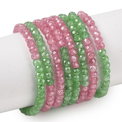 Transparent Gradient Color Cubic Zirconia Strand ZIRC-NH0002-01H-1
