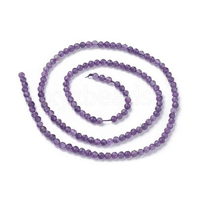 Natural Amethyst Beads Strands G-F619-12-3mm-1