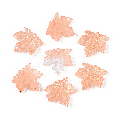 Baking Paint Transparent Glass Pendants DGLA-N014-11A-05-1
