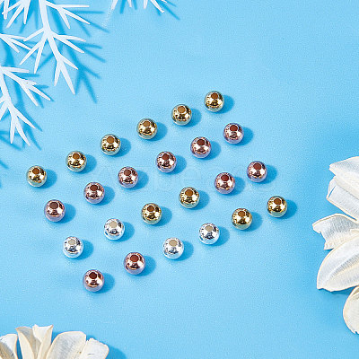 30Pcs 3 Colors 925 Sterling Silver Spacer Beads STER-BBC0001-30-1
