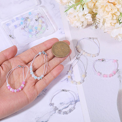 12Pcs Glass Seed Beads Locking Stitch Markers HJEW-CA00013-1