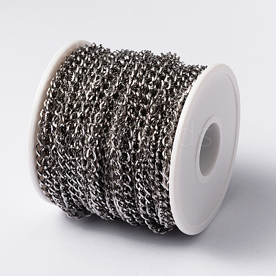 Tarnish Resistant 304 Stainless Steel Twisted Chain Curb Chains CHS-L014-01P-1