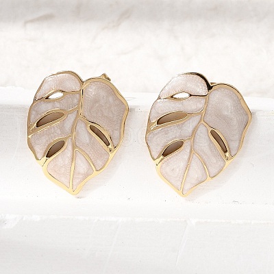 Brass Stud Earrings for Women KK-CBA9D38-05G-1