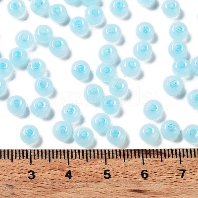 Imitation Jade 3/0 Glass Seed Beads SEED-Z001-A-A06-1