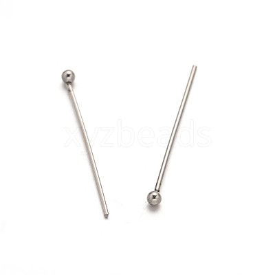 Tarnish Resistant 304 Stainless Steel Ball Head Pins STAS-L153A-02-1
