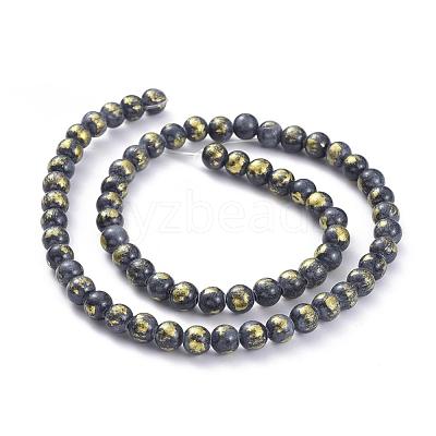 Natural Mashan Jade Beads Strands G-F670-A13-4mm-1