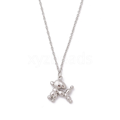 304 Stainless Steel Pendant Necklaces for Women Men NJEW-JN05414-02-1