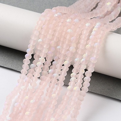 Imitation Jade Glass Beads Strands EGLA-A034-T2mm-MB22-1